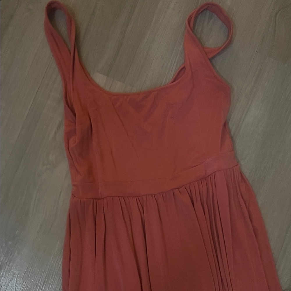 Aritzia Market Midi Dress Pink Medium - Picture 4 of 9